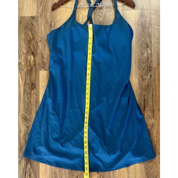 Women’s Size 2X Athletic Outdoor‎ Gorpcore Dress W/Shorts Liner, Dark Teal EUC - Picture 3 of 6